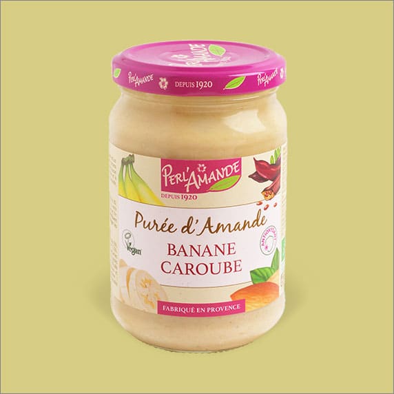 Purée d'amande & fruits - Banane, Caroube