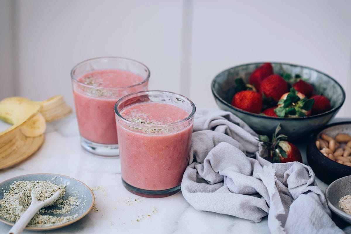 Smoothie Fraise à la douceur Amande