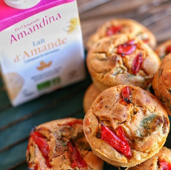 Muffins à la provençale et lait d'amande by Plante ton assiette