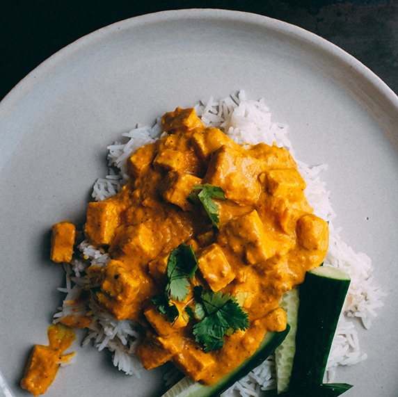 Poulet à la purée cacahuète toastée