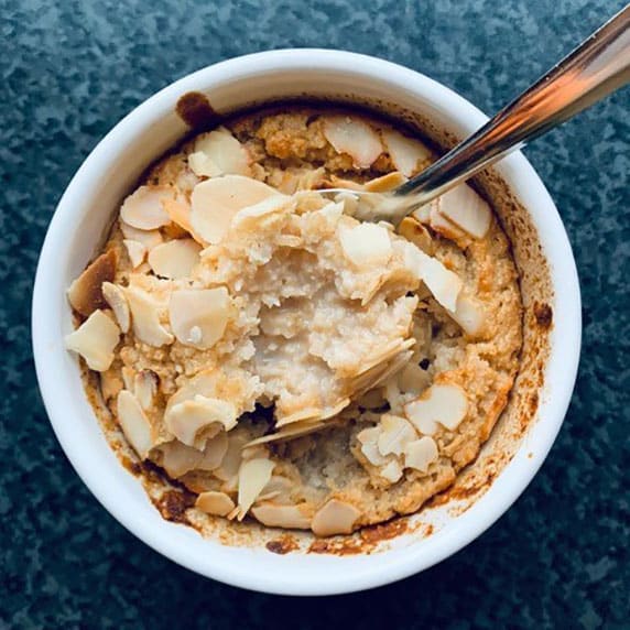 Porridge au four façon frangipane à la purée amande blanche by Alimentation Epanouie