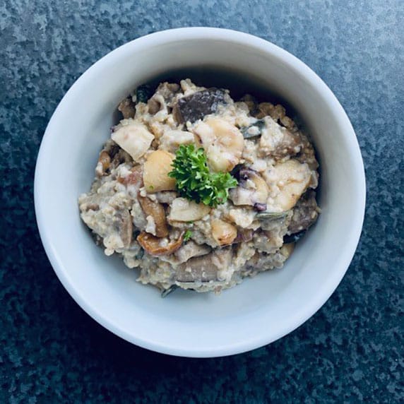 Porridge des bois à la purée noisette toastée by Alimentation Epanouie