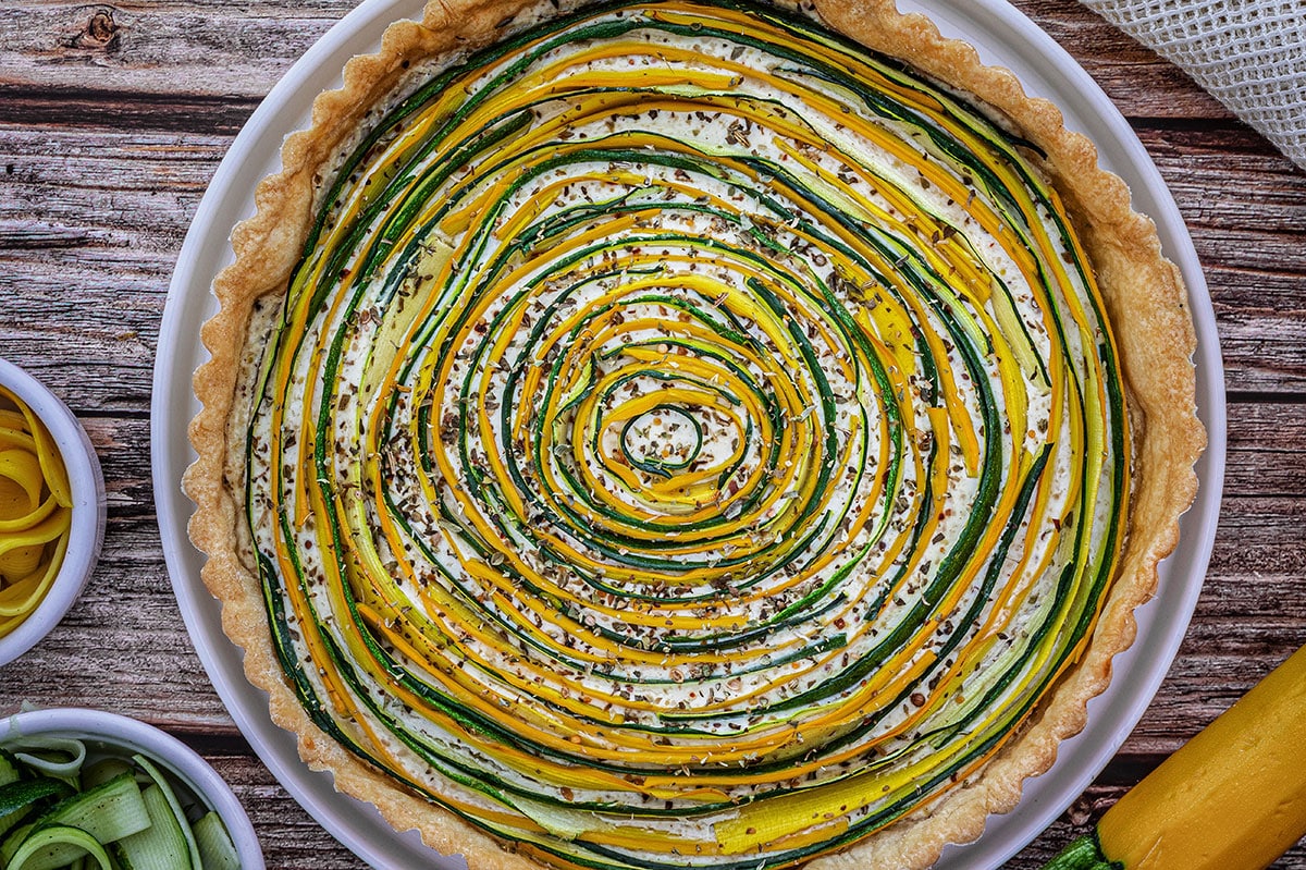 Tarte courgette au sésame by BeautyFood Cooking