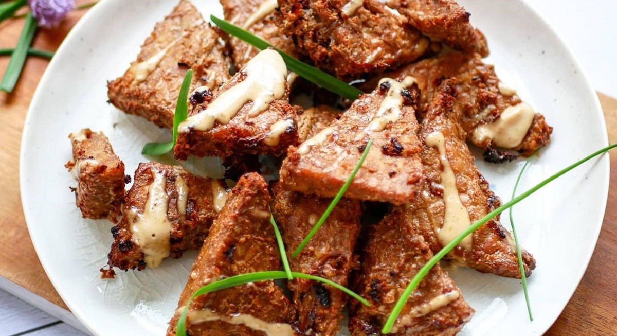 Tempeh à la purée cacahuète toastée by Happy and veggy Perl'Amande