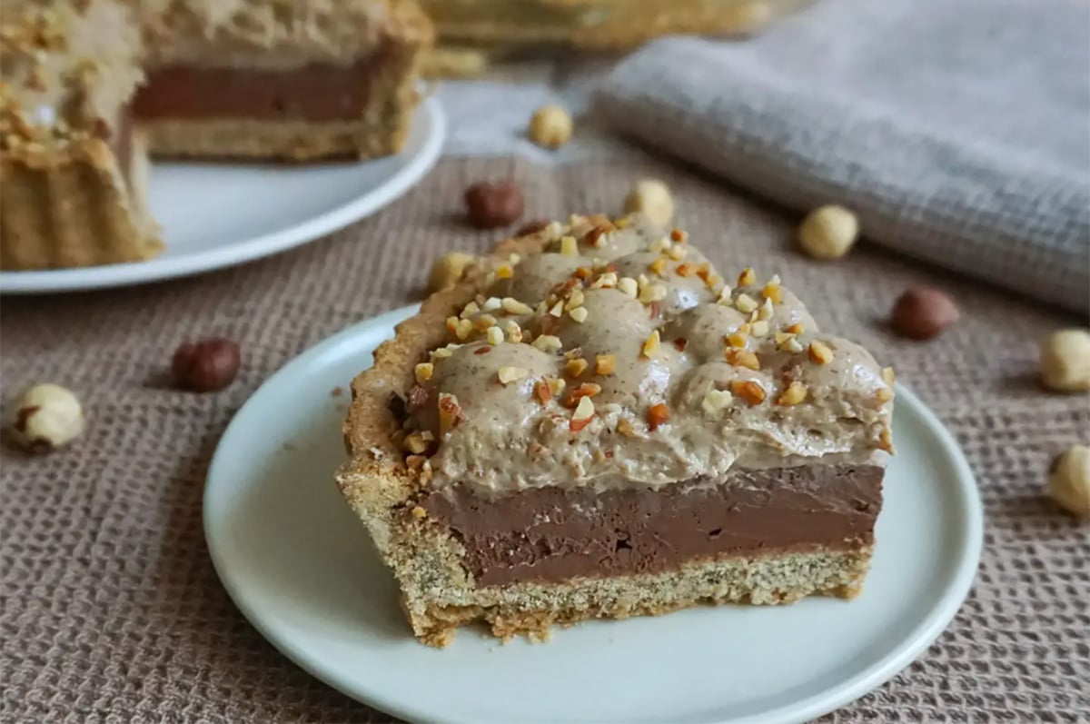 Tarte choco noisette au sucre de coco by Loulou Cuisine Healthy