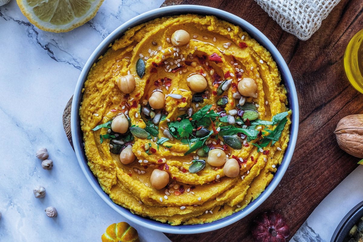 Houmous de potiron à la purée fruits & graines by Beauty Food Cooking