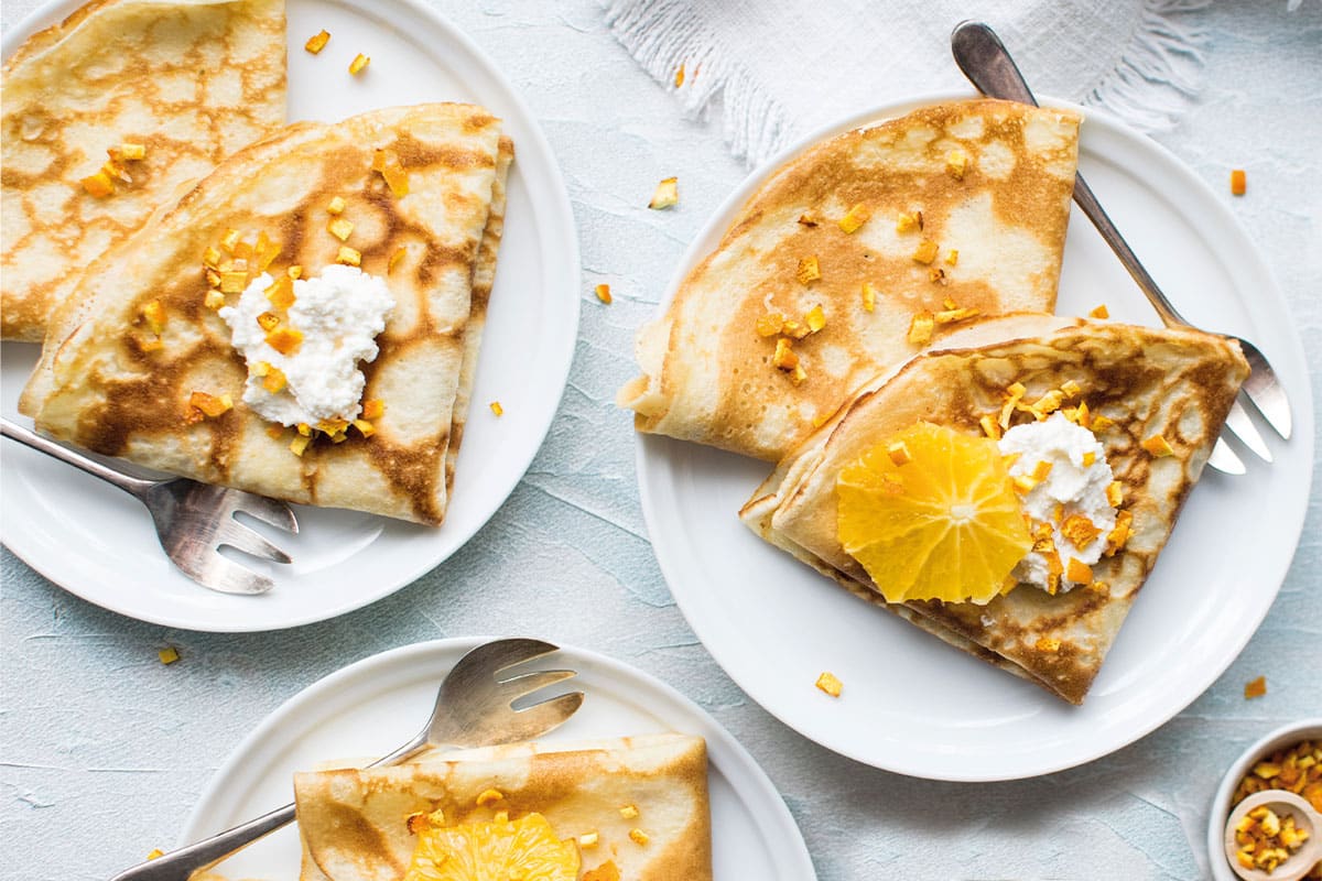 Crêpes sans lactose