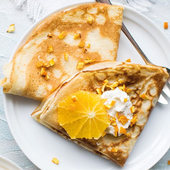 Crêpes sans lactose