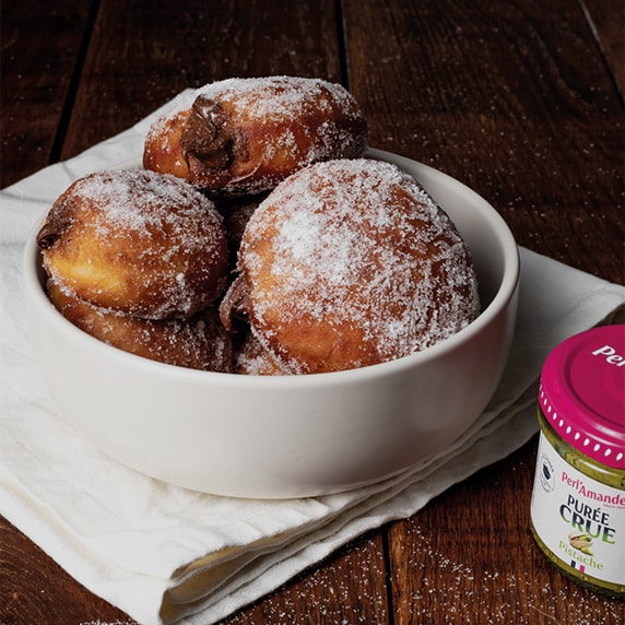 Beignets chocolat à la purée crue de pistache @BeautyFood Cooking