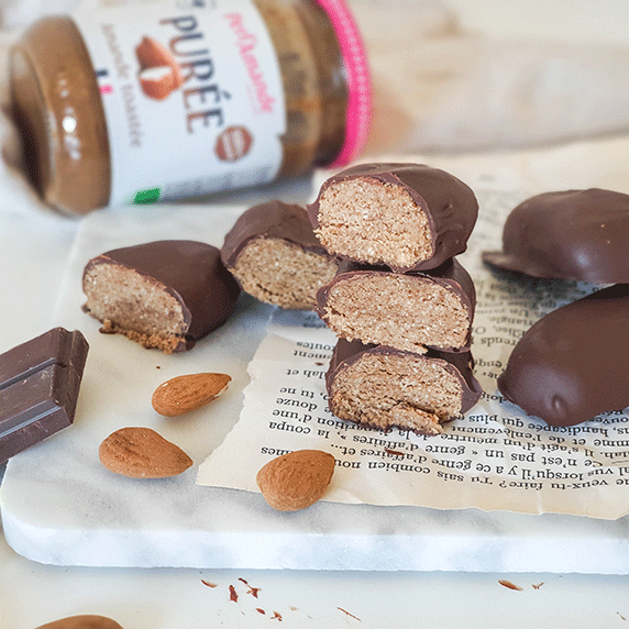 Barre Chocolat Amande à la purée d'amande toastée by Vie Sans Gluten