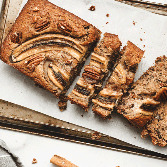 Banana bread à la cacahuète toastée by Alimentation Epanouie