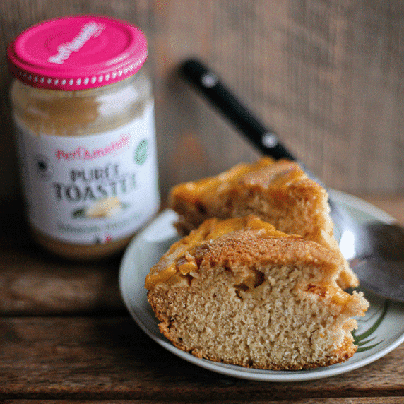 Gâteau mangue a la purée amande toastée @Plante ton assiette