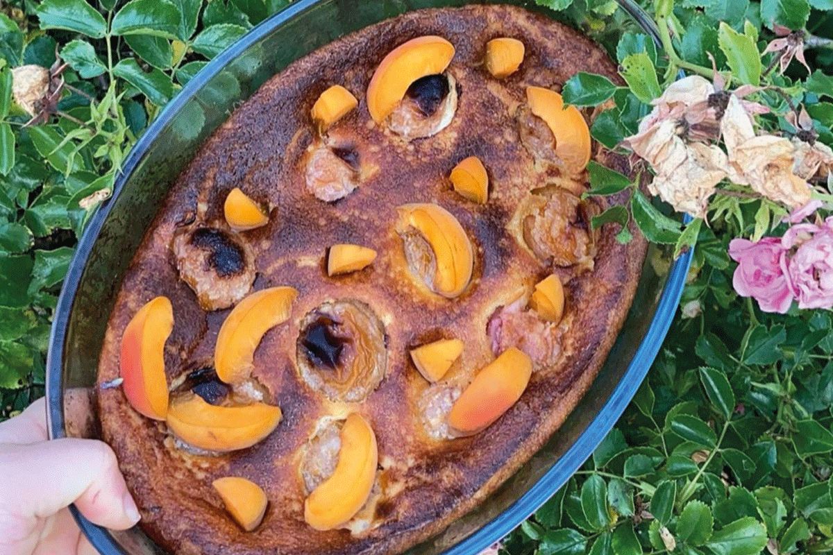 Clafoutis aux abricots et lait d'amande Amandina by Lacuisine.devalouuu