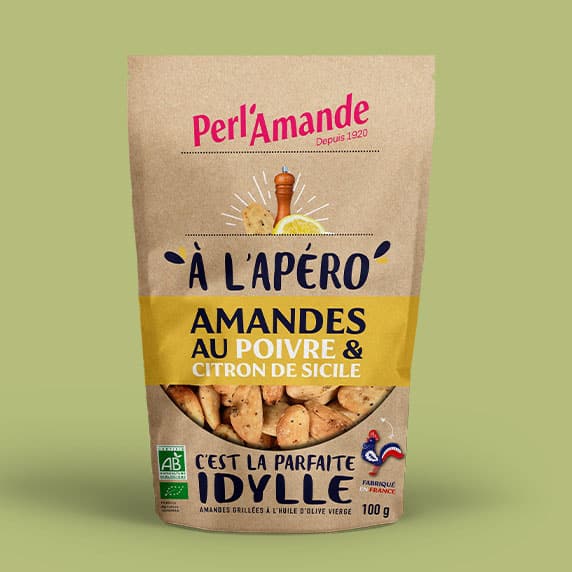 A l'apéro Amandes au Citron et Poivre