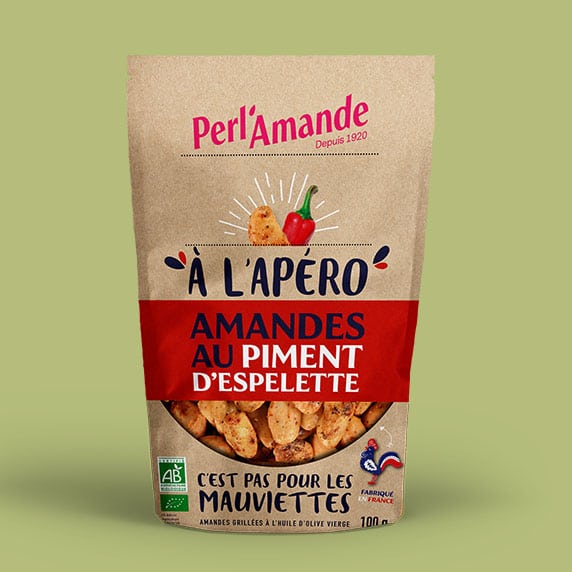 A l'apéro Amandes au Piment d'Espelette