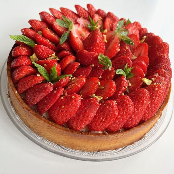 tarte fraises pistache