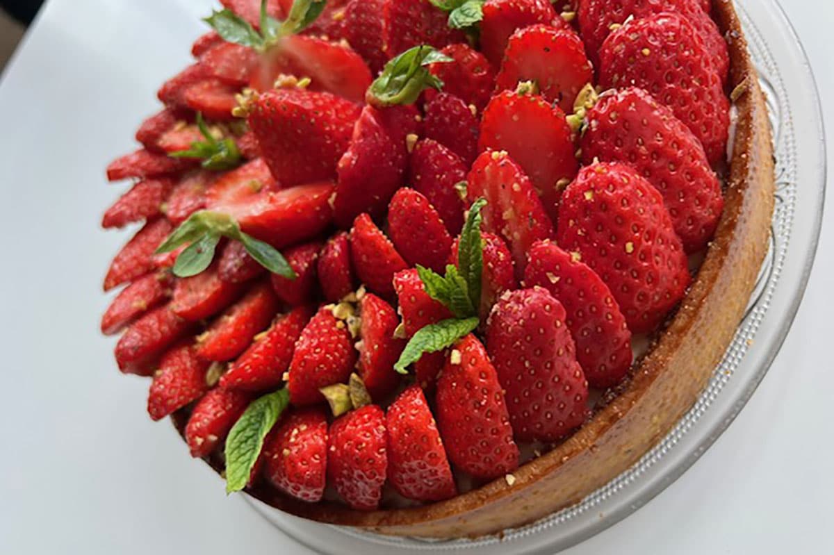 tarte fraises pistache