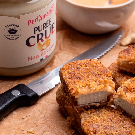 Bâtonnets de tofu panés aux noix