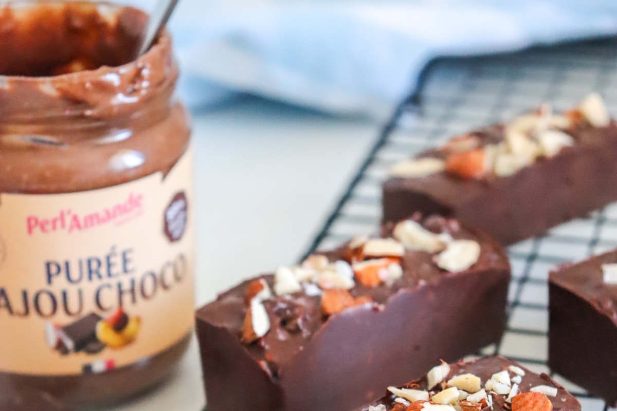 Barres chocolatées maison sans gluten et vegan by Vie Sans Gluten