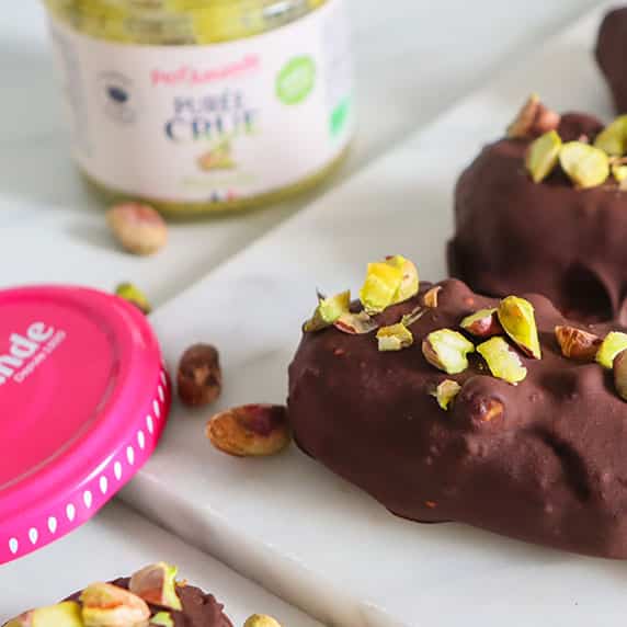 Glaces pistache-chocolat maison by viesansgluten