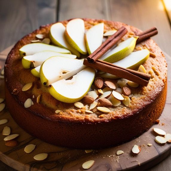 Gâteau aux poires et purée chaï