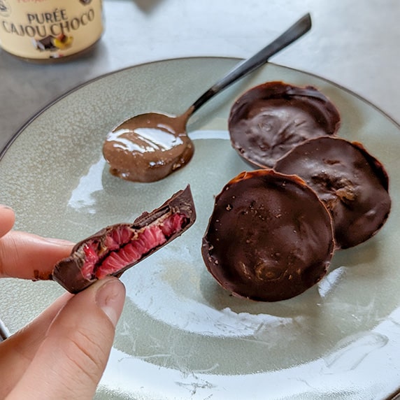 Snack choco-frambroises  by Le journal d’une diet