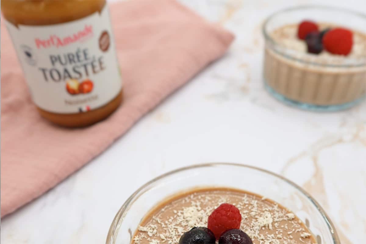 Crème caroube-noisette by Petit mais veggie