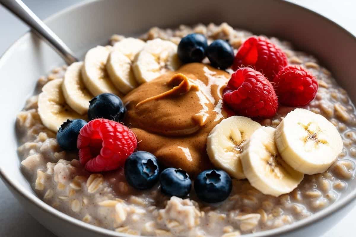 Porridge avoine et purée Chaï
