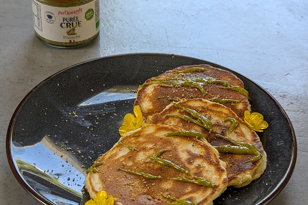 Pancakes à la pistache By Le Journal d’une Diet