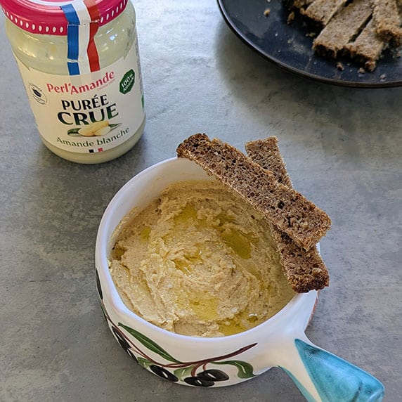 Houmous à la Purée Crue d'amande blanche By Journal d’une diet