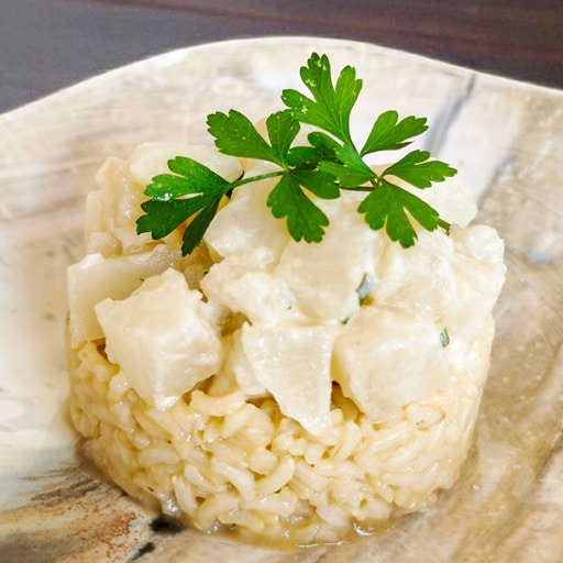 RIZ PILAF ET NAVETS FONDANTS AU LAIT D'AMANDE By Happy and Veggie